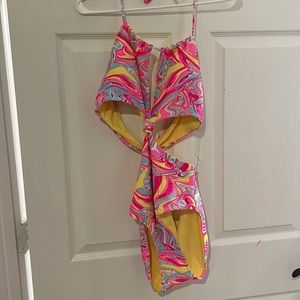 L NOBO pink one piece